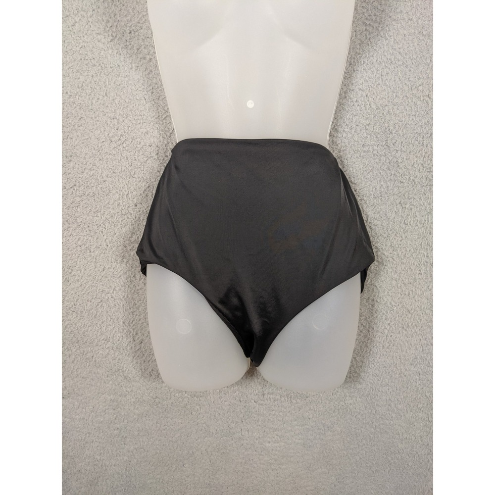 Sanita Bikini Bottom Women's M Black High Waisted Full Coverage Swimwear Modest